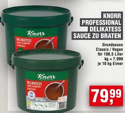 KNORR PROFESSIONAL DELIKATESS SAUCE ZU BRATEN