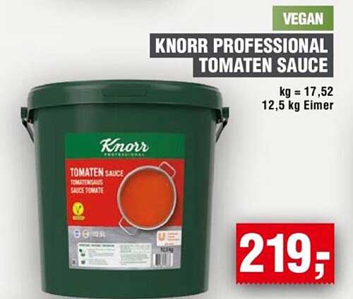 KNORR PROFESSIONAL TOMATEN SAUCE 12,5 kg Eimer