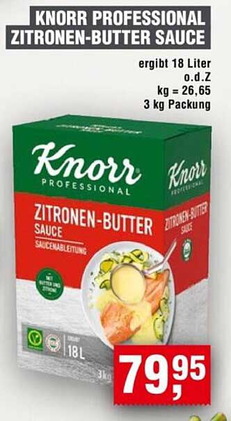 Knorr Professional Zitronen-Butter Sauce 3 kg Packung