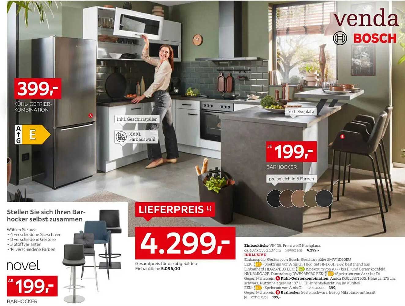 KÜHL-GEFRIER-KOMBINATION von Bosch - Modell venda