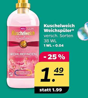 Kuschelweich Weichspüler verschiedene Sorten 38 WL