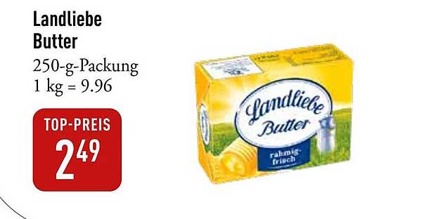 Landliebe Butter 250 g für nur 2,49 €