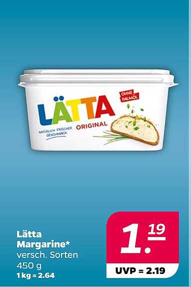 Lätta Margarine* verschiedene Sorten 450 g