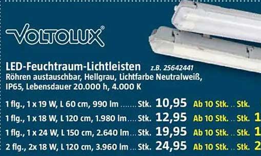 LED-Feuchtraum-Lichtleisten von Voltolux - Vielfalt für jeden Bedarf