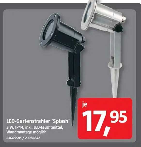 LED-Gartenstrahler 'Splash'