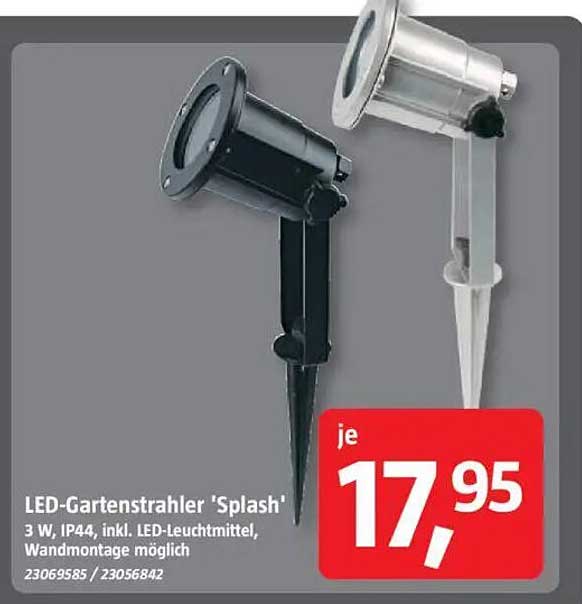 LED-Gartenstrahler 'Splash'