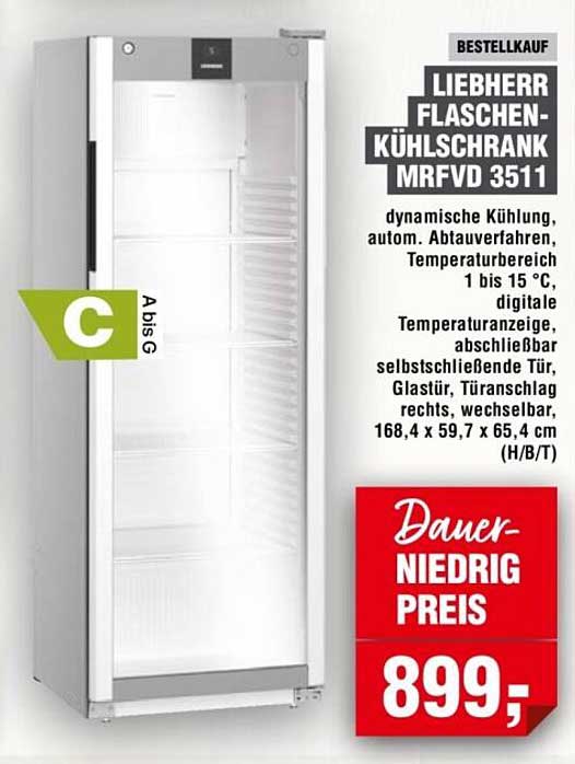 LIEBHERR FLASCHEN-KÜHLSCHRANK MRFVD 3511