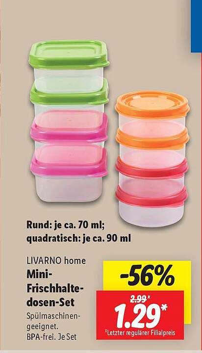 LIVARNO home Mini-Frischhaltedosen-Set