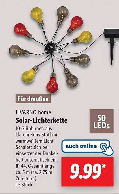 LIVARNO home Solar-Lichterkette