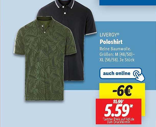 LIVERGY® Poloshirt - 100% Baumwolle für stilvolle Momente