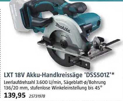 LXT 18V Akku-Handkreissäge 'DSS501Z'*