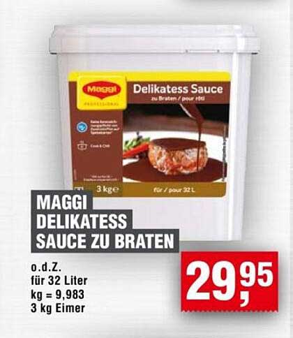 MAGGI Delikatess Sauce zu Braten 3 kg Eimer