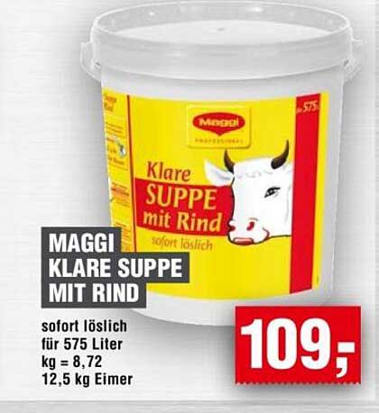 MAGGI KLARE SUPPE MIT RIND