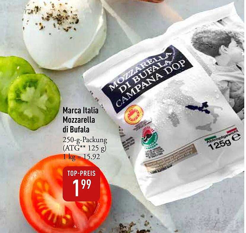 Marca Italia Mozzarella di Bufala - 250 g - Top-Preis!
