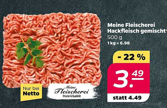 Meine Fleischerei Hackfleisch gemischt 500 g