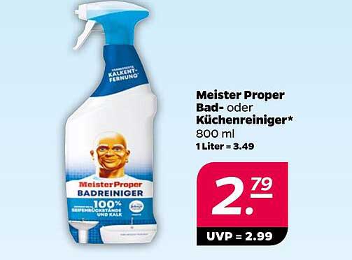 Meister Proper Bad- oder Küchenreiniger 800 ml