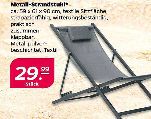 Metall-Strandstuhl