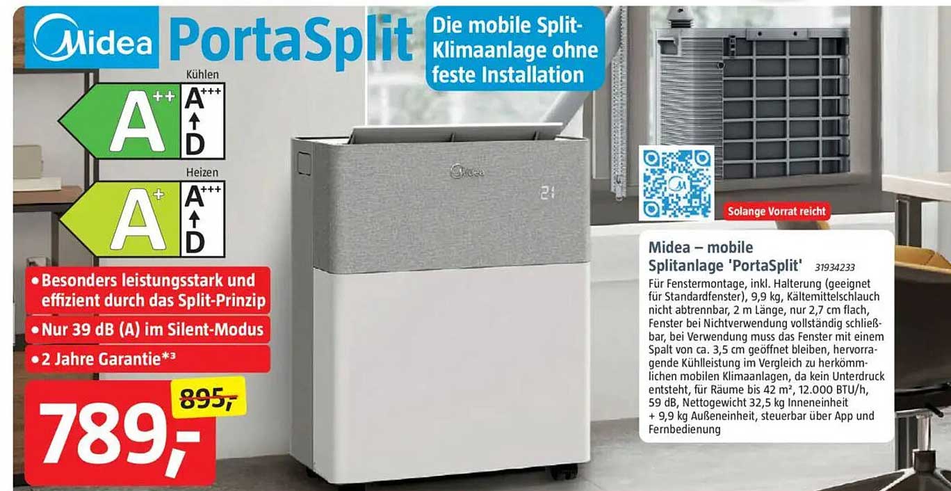 Midea PortaSplit - Mobile Split-Klimaanlage