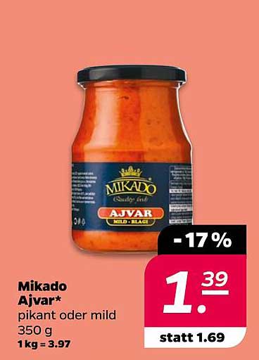 Mikado Ajvar* pikant oder mild 350 g