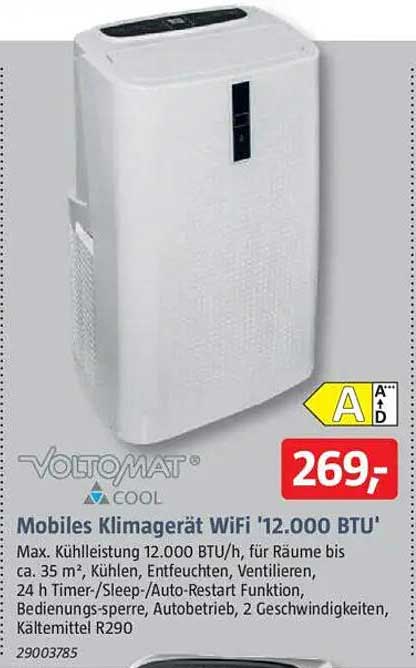 Mobiles Klimagerät WiFi '12.000 BTU'