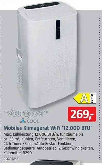 Mobiles Klimagerät WiFi '12.000 BTU'