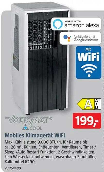 Mobiles Klimagerät WiFi
