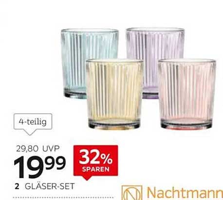Nachtmann 2 Gläser-Set - 4-teilig