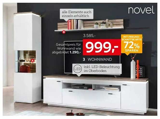 novel Wohnwand – Gesamtpreis 999,-