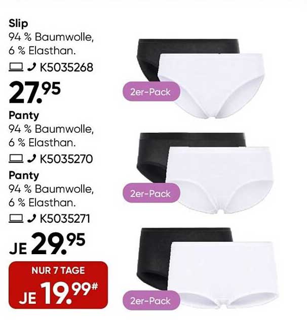 Panty 2er-Pack – nur 19,99 €