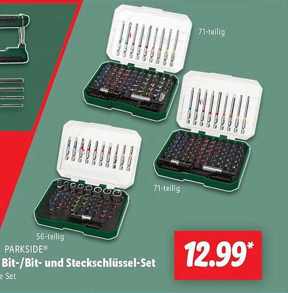 PARKSIDE® Bit-/Bit- und Steckschlüssel-Set