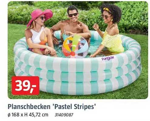 Planschbecken 'Pastel Stripes'