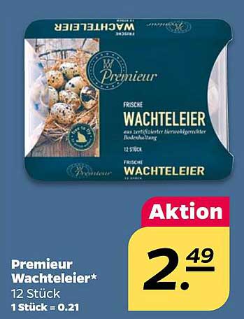 Premieur Wachtel-Eier 12 Stück
