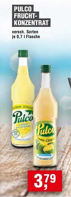 Pulco Fruchtkonzentrat - verschiedene Sorten je 0,7 l Flasche