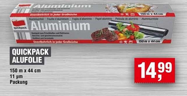 Quickpack Alufolie 150 m x 44 cm