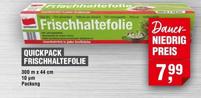 QUICKPACK FRISCHHALTEFOLIE 300 m x 44 cm