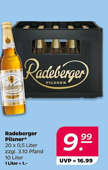 Radeberger Pilsner 20 x 0,5 Liter