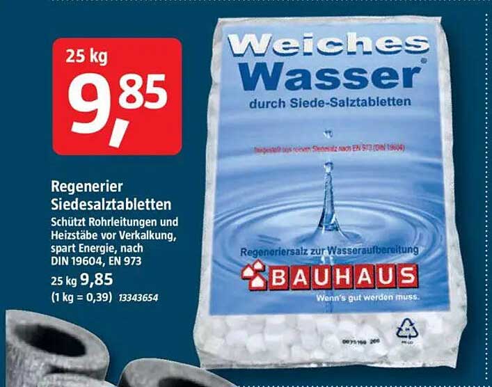 Regenerier Siedesalztabletten 25 kg