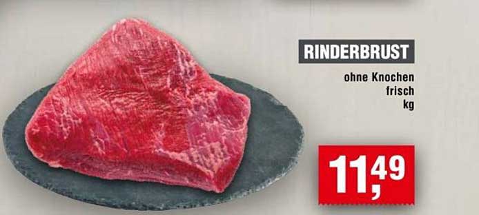 Rinderbrust ohne Knochen frisch