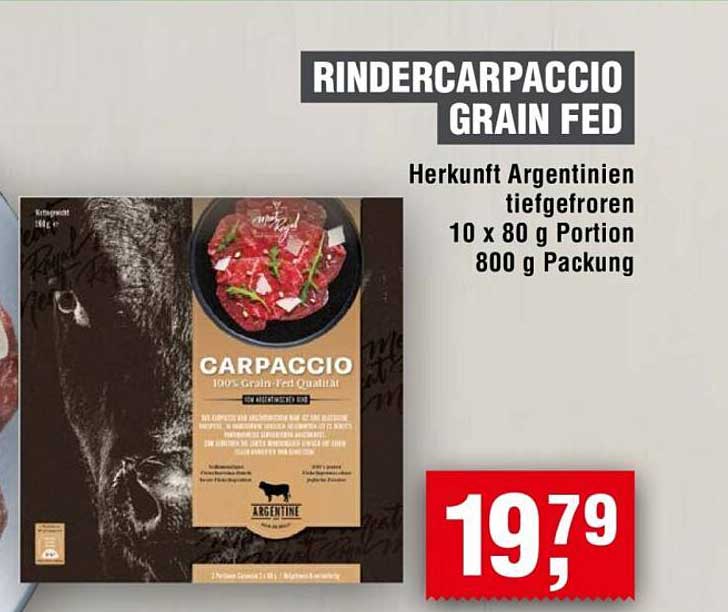 Rindercarpaccio Grain Fed