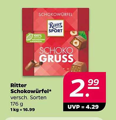 Ritter Schokowürfel – Verschiedene Sorten