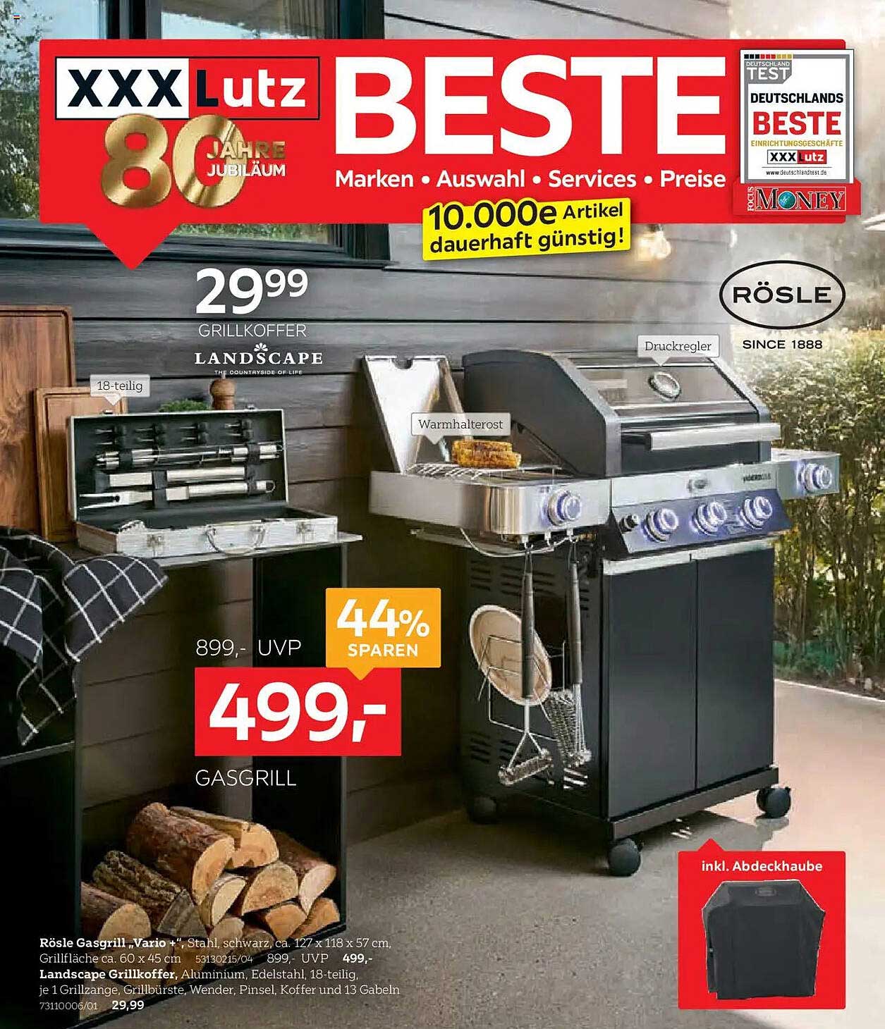 Rösle Gasgrill „Vario“ - in Aktion!