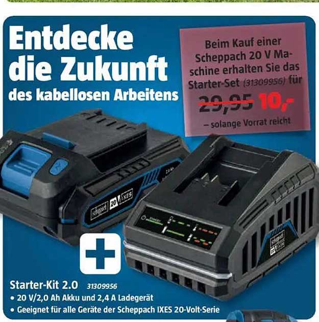Scheppach 20 V Starter-Set
