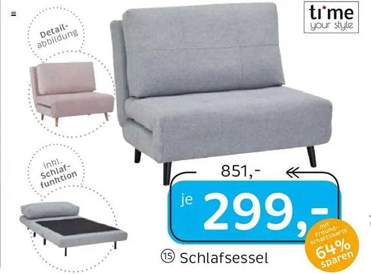 Schlafsessel von time your style für nur 299,- Euro