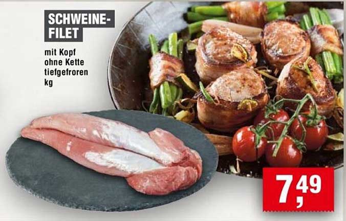 SCHWEINE-FILET mit Kopf ohne Kette tiefgefroren kg