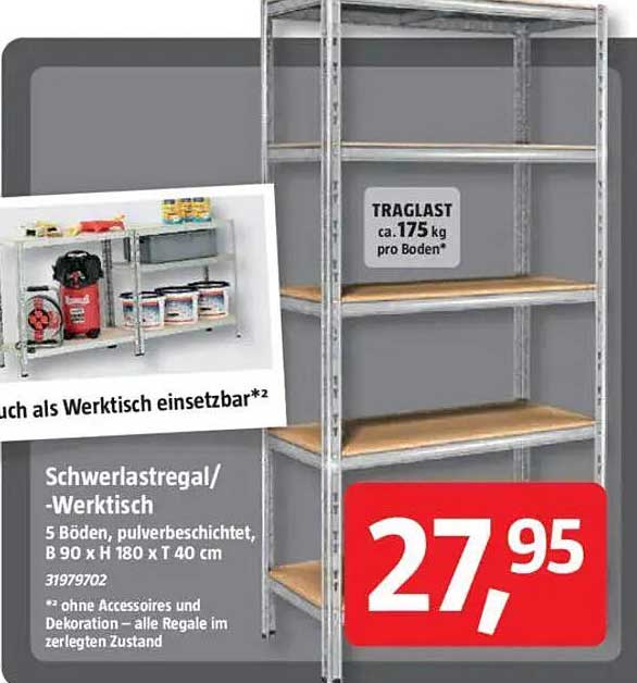 Schwerlastregal / Werkstatt-Tisch