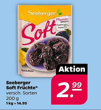 Seeberger Soft Früchte 200 g - Verschiedene Sorten