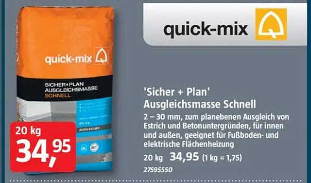 'Sicher + Plan' Ausgleichsmasse Schnell