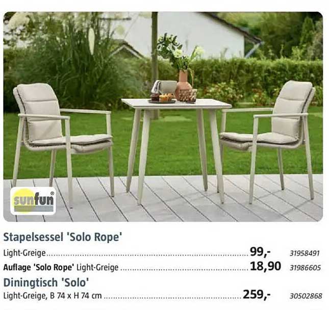 Stapelsessel 'Solo Rope'