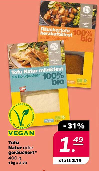 Tofu Natur oder geräuchert* - 400 g