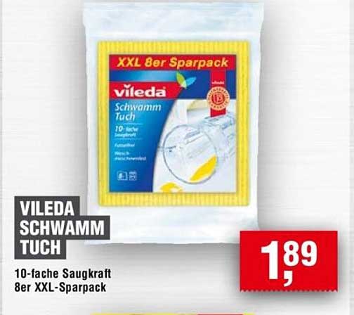 Vileda Schwamm Tuch 8er XXL Sparpack